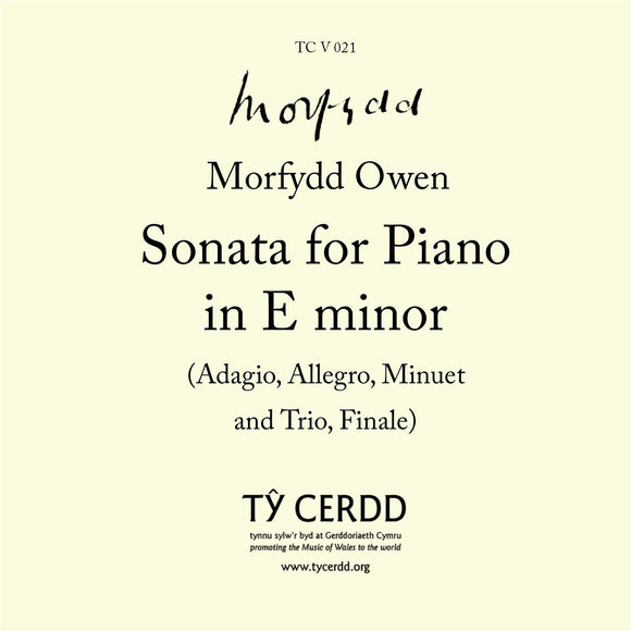 Morfydd Owen - Sonata for Piano in E minor