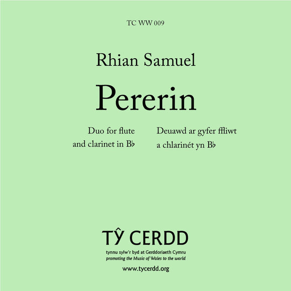 Rhian Samuel - Pererin (flute & clarinet)