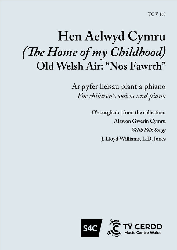 Hen Aelwyd Cymru - Welsh Folk Song, J. Lloyd Williams, L. D. Jones (Llew Tegid)