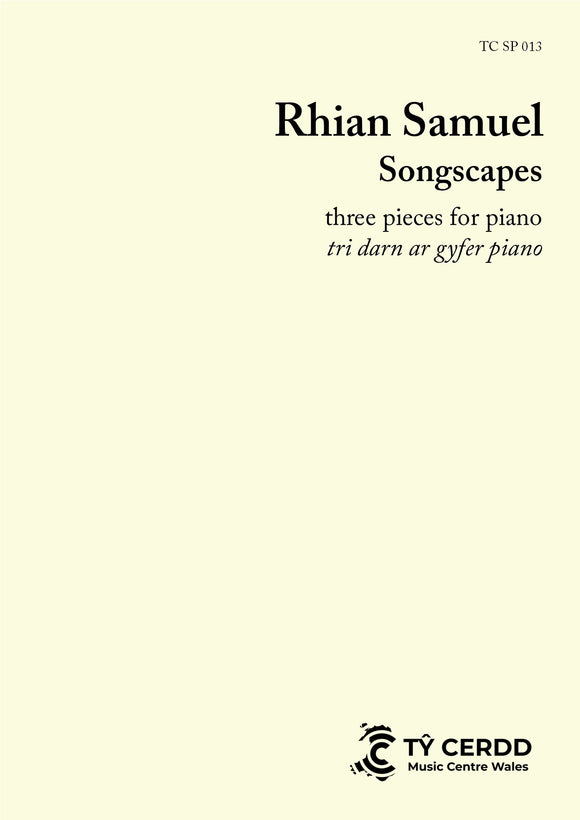 Rhian Samuel - Songscapes, three pieces for piano (solo piano)