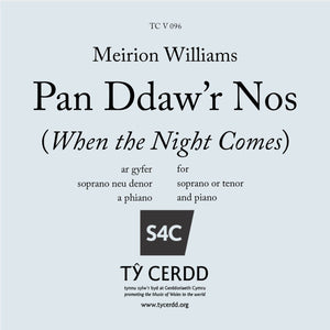 Meirion Williams - Pan Ddaw'r Nos