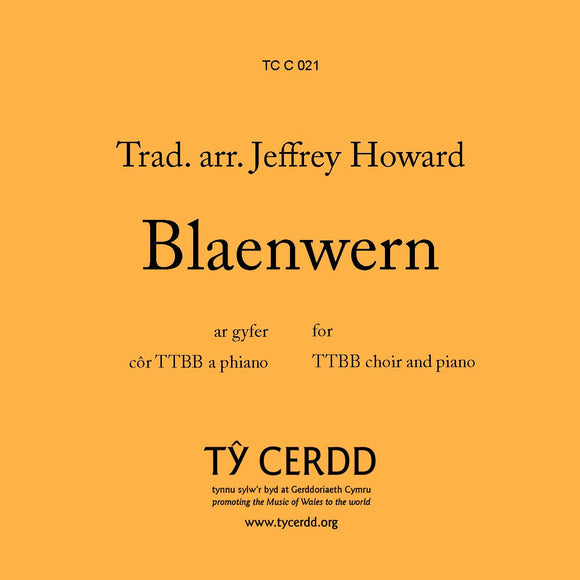 TTBB Blaenwern arr. Jeffrey Howard